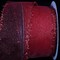 The Ribbon People Sheer Red Fuzzy Edge Wired Craft Ribbon 3" x 20 Yards